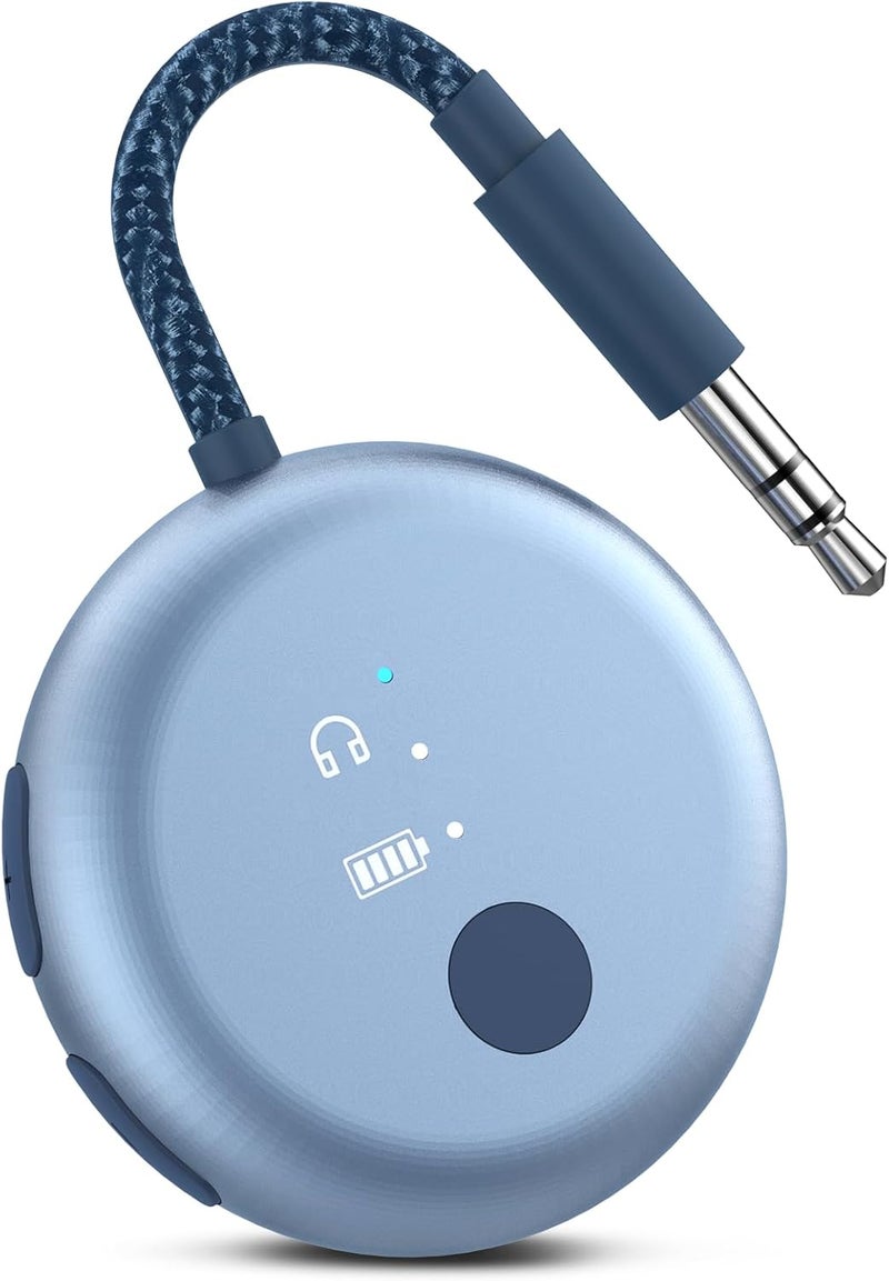 Avantree SoundJet R1 – 25Hr Airplane Bluetooth Adapter for All AirPods (Pro/Max) with Qualcomm Chipset & aptX Adaptive, Wireless Audio Transmitter for Flight Travel, Works with Bose & Other Headphones - Image 1